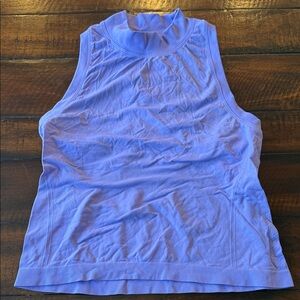 Athleta Mockneck Sleeveless Purple Top
